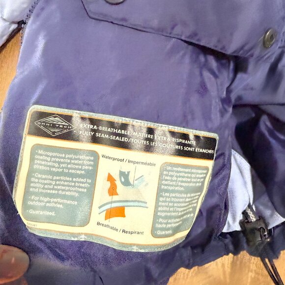 Vintage Columbia Women's Omni Tech Titanium Ski Jacket Retro Purple L - Picture 7 of 11